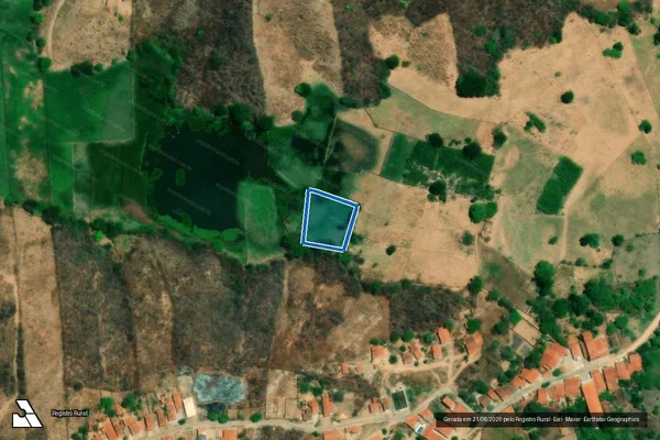 Imagem de satélite de SÍTIO SÃO VICENTE ? LOTE 2298 - Parte 1 em Várzea Alegre - CE