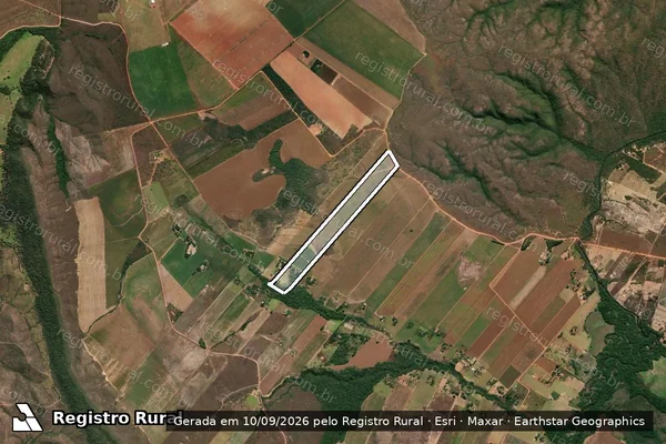 Imagem de satélite de PA MINGAU - GLEBA 21 - Parcela 1 em São João d'Aliança - GO