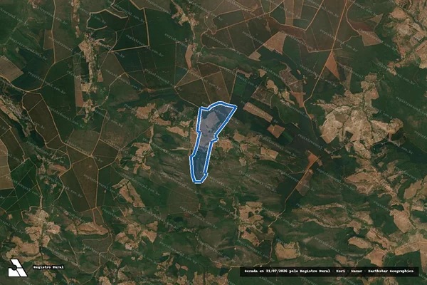 Imagem de satélite de Fazenda Leandro - SIGEF em Itamarandiba - MG
