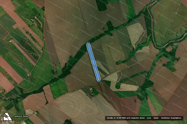 Imagem de satélite de LOTE N° 104-A-B DA GLEBA RIBEIRÃO ATALAIA - Matrícula 9.203 em Atalaia - PR