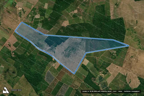 Imagem de satélite de FAZENDA BOA VISTA                                   - FAZENDA BOA VISTA em Floresta do Araguaia - PA