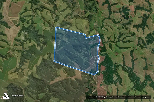 Imagem de satélite de FAZENDA DO CEM E COLINA - Gleba A em Sapopema - PR
