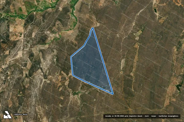 Imagem de satélite de FAZENDA PEDRAS BRANCA - PARCELA 01 em Banabuiú - CE