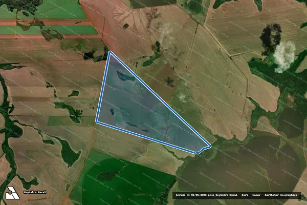 Imagem de satélite de Fazenda Santo Antônio - Gleba 7 em Cruz Alta - RS