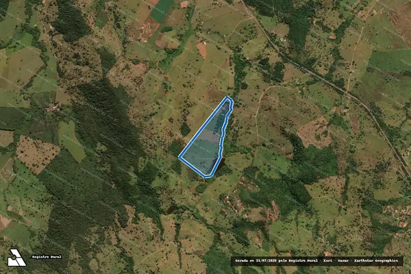 Imagem de satélite de FAZENDA SANTA RITA DO DEGREDO E ANGICO - 001 em Pirenópolis - GO