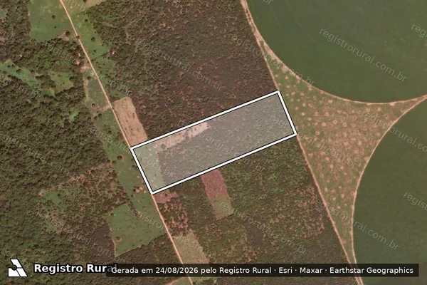 Imagem de satélite de FAZENDA BOA ESPERANÇA - Lote 28 em São Félix do Coribe - BA