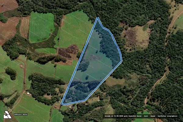 Imagem de satélite de COLONIA CAIAPIA - Parte 1 em Fraiburgo - SC