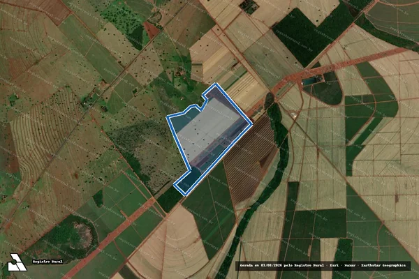 Imagem de satélite de FAZENDA ALVORADA ? GLEBA 01 - GLEBA 01 em Iturama - MG