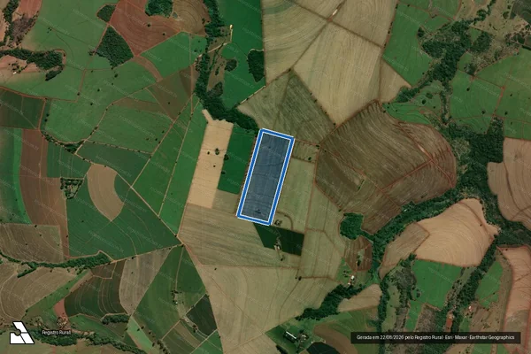 Imagem de satélite de Sítio Recanto - Parte 1 em Nuporanga - SP