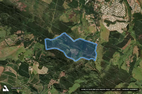 Imagem de satélite de Fazenda Bocaina - Parte 2 em Bragança Paulista - SP