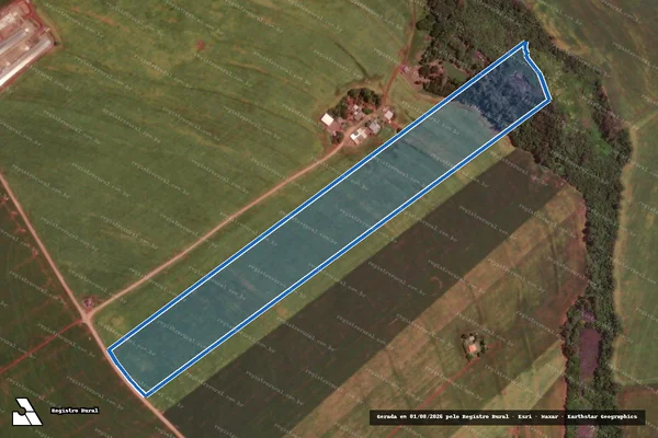 Imagem de satélite de Lote de terras n° 65 - Lote n° 65 em Ubiratã - PR