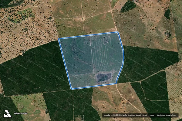 Imagem de satélite de FAZENDA JACIARA - Gleba "L" ? DESMEMBRADA em Rio Verde de Mato Grosso - MS