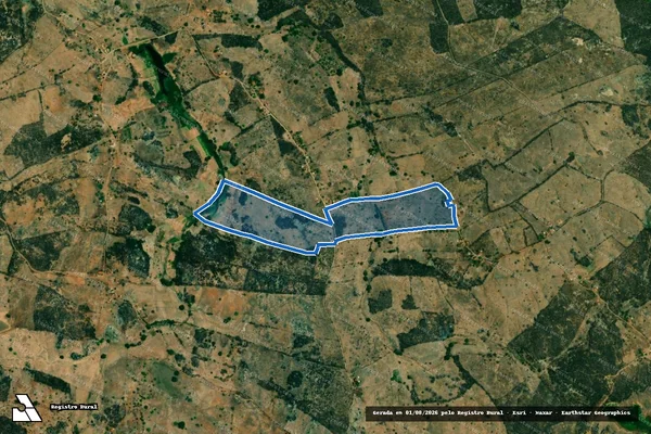 Imagem de satélite de FAZENDA CAJARANDA (SITIO PILÕES) - Parcela 1 em Piancó - PB