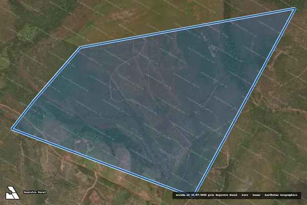 Imagem de satélite de FAZENDA DOIS IRMÃOS: LOTE 80 (Parte) LOTº CARACOL, 4ª ETAPA - Parte 1 em Lagoa do Tocantins - TO