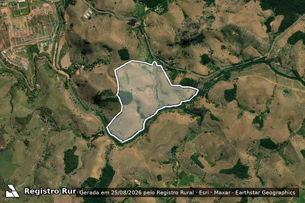 Imagem de satélite de Fazenda Santa Maria - Parcela 1 em Muriaé - MG