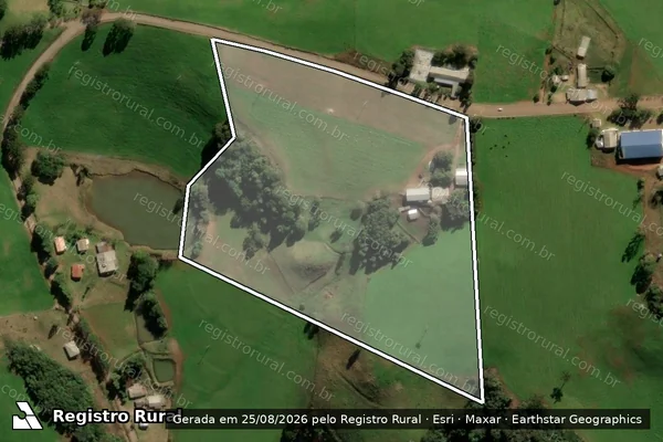 Imagem de satélite de Fazenda Gheller - Parcela 1 em Soledade - RS