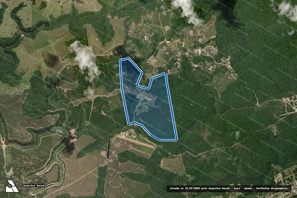 Imagem de satélite de FAZENDA BOM SOSSEGO - Parte 1 em Porto Seguro - BA