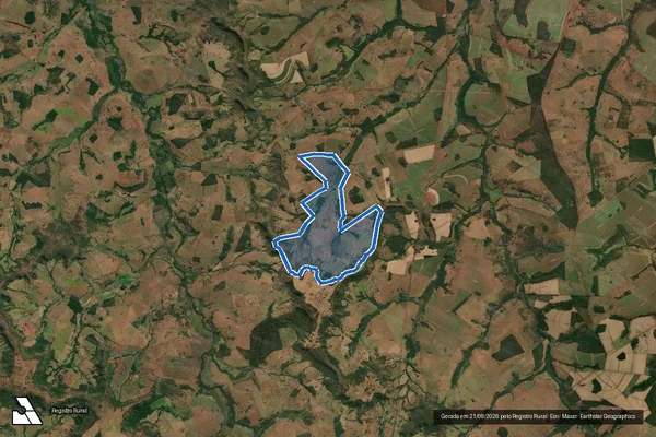 Imagem de satélite de FAZENDA TAMBORIL - 001 em Gurinhatã - MG