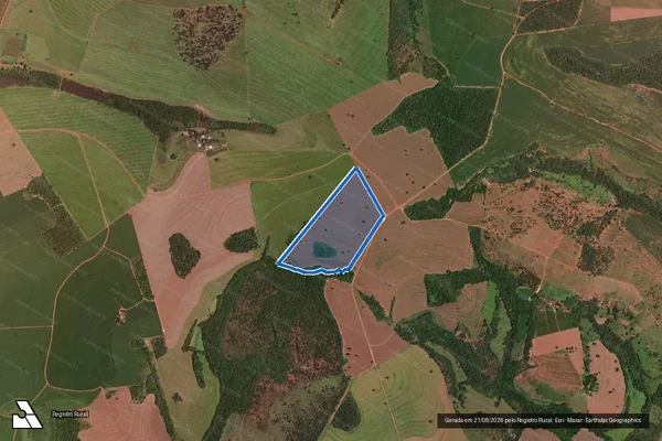 Imagem de satélite de FAZENDA CAMPO ALEGRE - 001 em Monte Alegre de Minas - MG