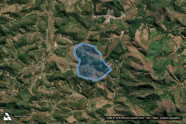 Imagem de satélite de Fazenda Santo Amaro - Fazenda Santo Amaro em Manhuaçu - MG