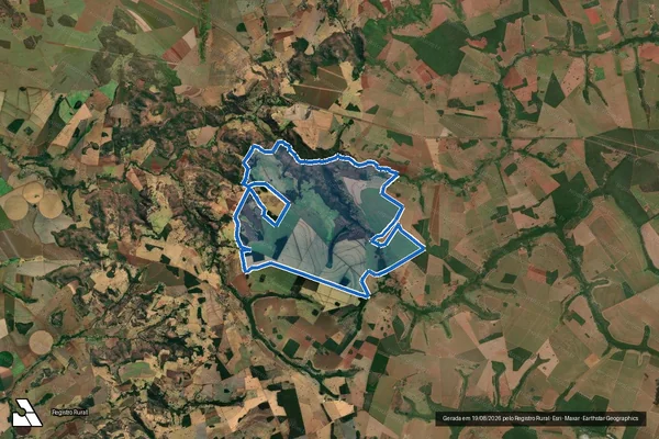 Imagem de satélite de FAZENDA SÃO FRANCISCO em Monte Alegre de Minas - MG