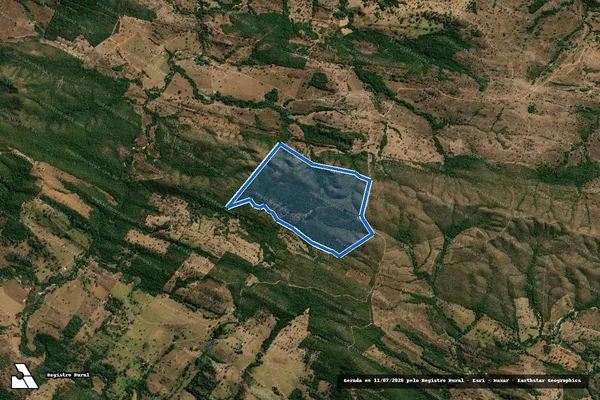 Imagem de satélite de FAZENDA ALEGRETE - 001 em Jaraguá - GO