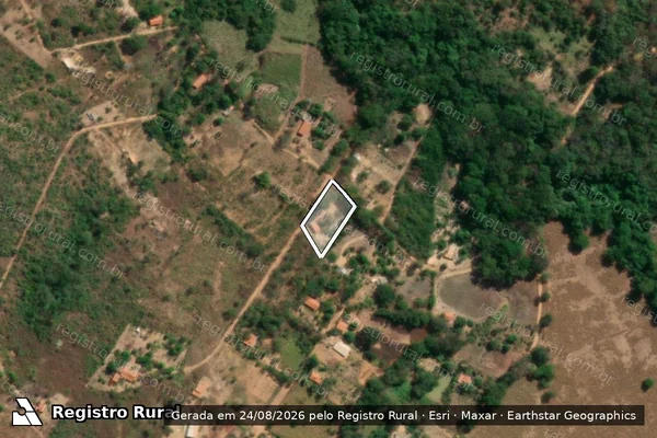 Imagem de satélite de FAZENDA POÇÕES  - Parte 1 em Bocaiúva - MG