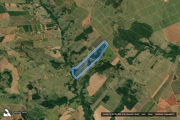 Imagem de satélite de Sítio Dois Irmãos - PARTE 1 em Ubirajara - SP