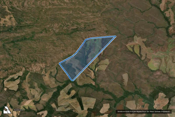 Imagem de satélite de Fazenda Alto Cuiabá II-B - Parte 1 em Rosário Oeste - MT
