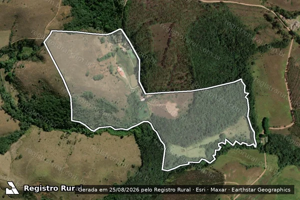 Imagem de satélite de Sítio da Figueira - Parcela 1 em Antônio Carlos - MG