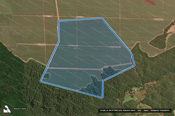 Imagem de satélite de PARTE DO LOTE 36 DO LOTEAMENTO LAGEADO 1ª ETAPA em Pedro Afonso - TO