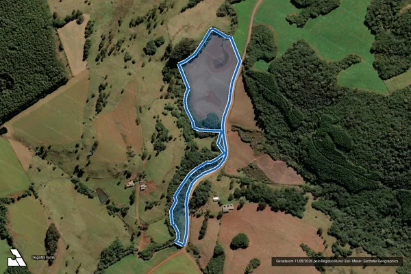 Imagem de satélite de SITIO DOS LINHARES - Gleba B em Brunópolis - SC