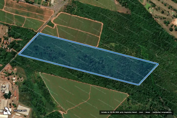 Imagem de satélite de Sítio Santa Rita II - Parte 1 em Bastos - SP