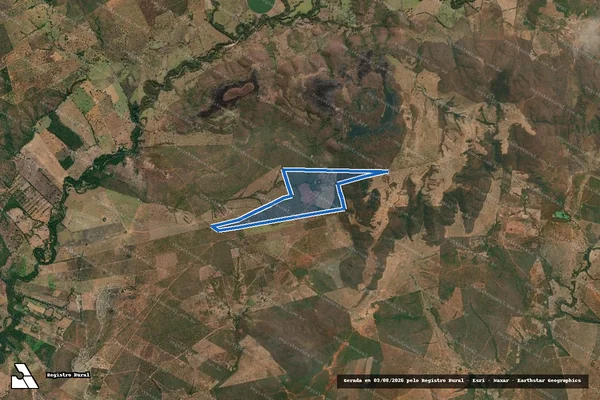 Imagem de satélite de FAZENDA RIACHO FUNDO - Parcela 1 em Jequitaí - MG