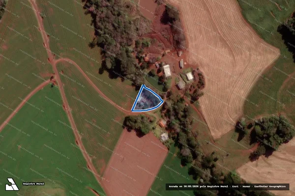 Imagem de satélite de IMÓVEL DIEGO E IRINEU SCHUTT, PARTE DO LOTE Nº 84 E 65 DO NÚCLEO VITORINO 1ª PARTE  - Parte 1 em Bom Sucesso do Sul - PR