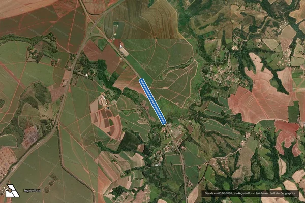 Imagem de satélite de Sítio Bosqueiro em Limeira - SP