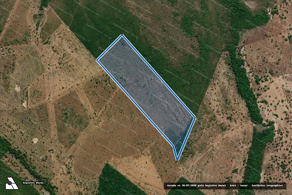 Imagem de satélite de FAZENDA SÃO PAULO - Desmembrada em Divinópolis do Tocantins - TO