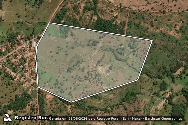 Imagem de satélite de Fazenda Santa Cruz - Parte 1 em Pilar de Goiás - GO
