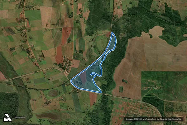 Imagem de satélite de ASS. EST. IRMÃ DULCE - GLEBA C em Mirante do Paranapanema - SP