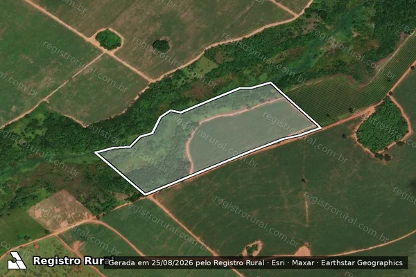 Imagem de satélite de Sítio São Sebastião - PARCELA 01 em Tupi Paulista - SP