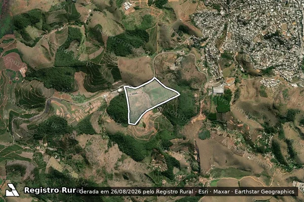 Imagem de satélite de FAZENDA SANTO ANTÔNIO II em Caratinga - MG