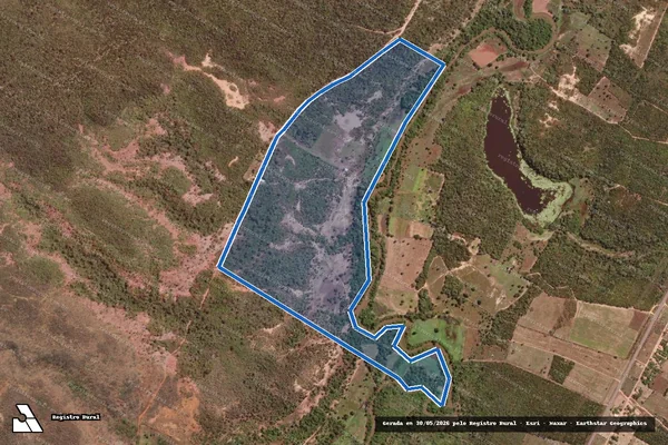 Imagem de satélite de FAZENDA ROSARIO - Parte 2 em Alvorada do Gurguéia - PI