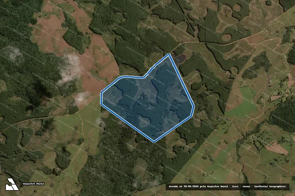 Imagem de satélite de Fazenda Capão da Lagoa - Única em Capão Alto - SC