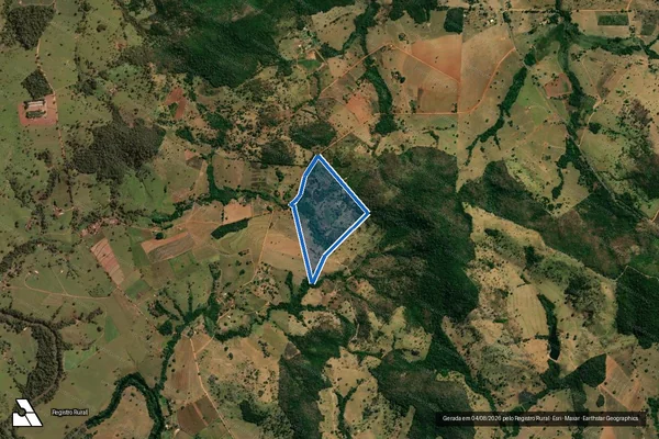 Imagem de satélite de LOTE 02 ? Projeto de Assentamento Brumado I - LOTE 02 - PA Brumado I em Heitoraí - GO