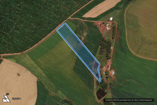 Imagem de satélite de SEM DENOMINAÇÃO - PARCELA 02 em Sarandi - RS