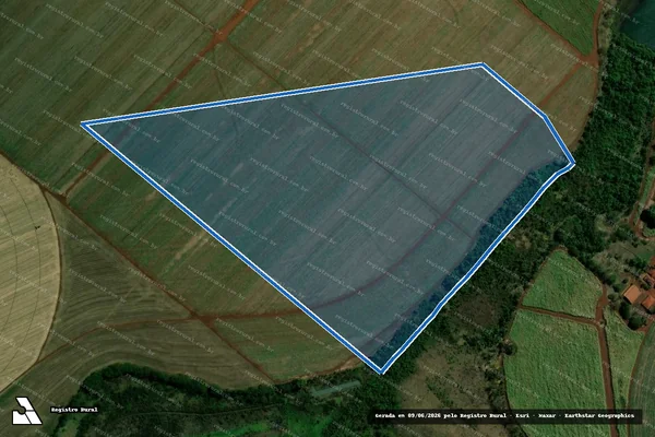 Imagem de satélite de FAZENDA SÃO GERALDO - 001 em Guaíra - SP