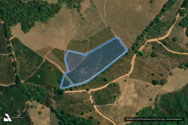 Imagem de satélite de Sítio Vanglória - Parte 1 em Campestre - MG