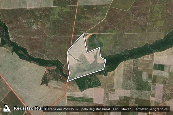 Imagem de satélite de FAZENDA BEBEDOR - Parte 1 em Japoatã - SE