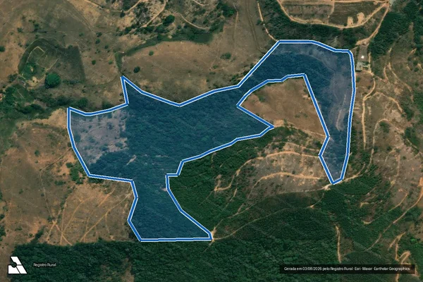 Imagem de satélite de Sítio Santa Rita - Gleba 31 ? Reserva 01 em Colatina - ES