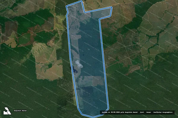Imagem de satélite de FAZENDA MONTE AZUL – GLEBA CURUQUETE